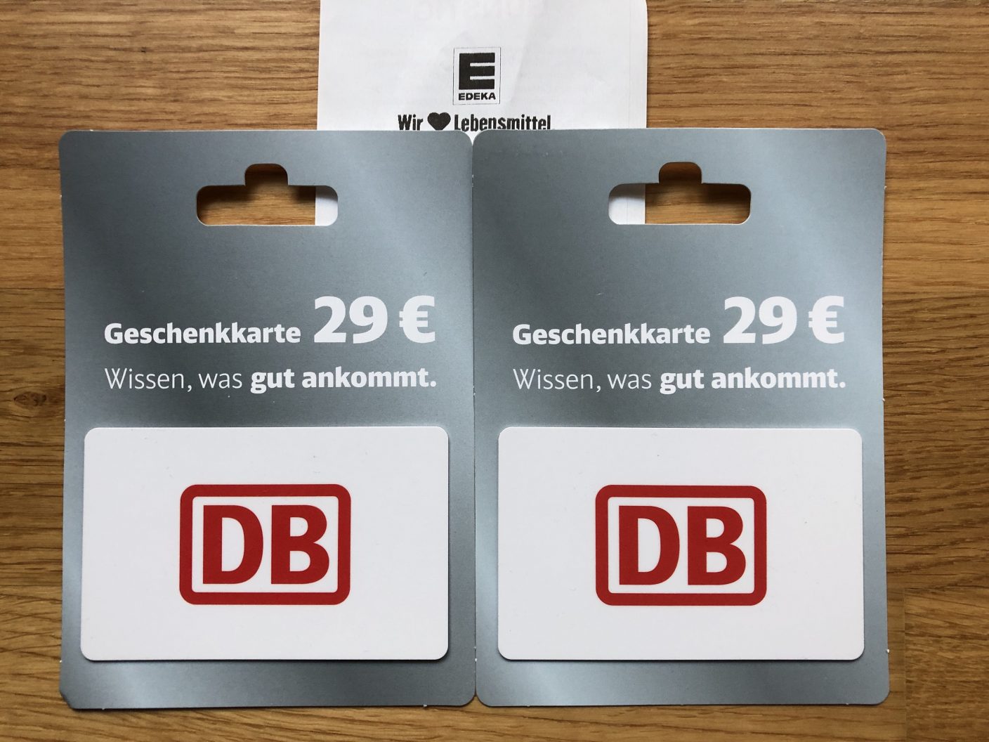 30€ DB Gutschein bei Rewe, Penny oder Edeka für nur 25