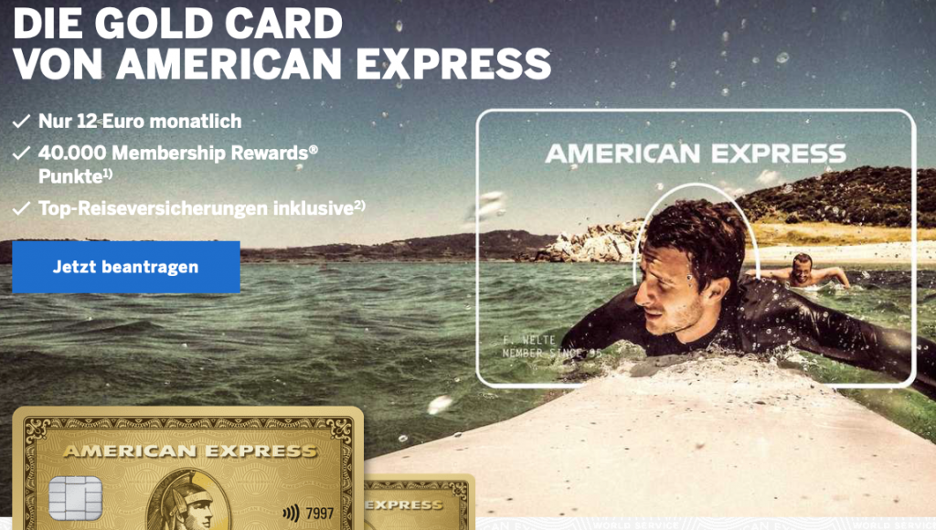 Amex Gold mit 40.000 Bonuspunkten sichern! • Club Floor
