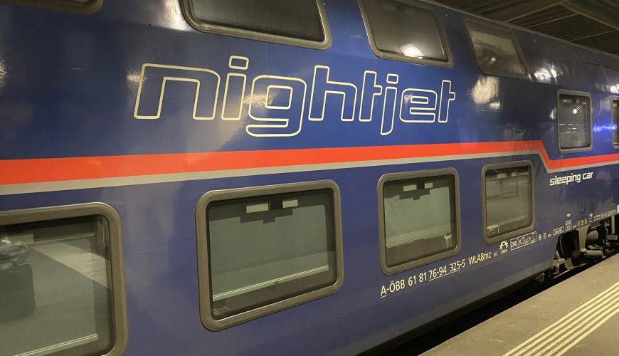 Mit dem Nachtzug durch Europa – OBB Nightjet
